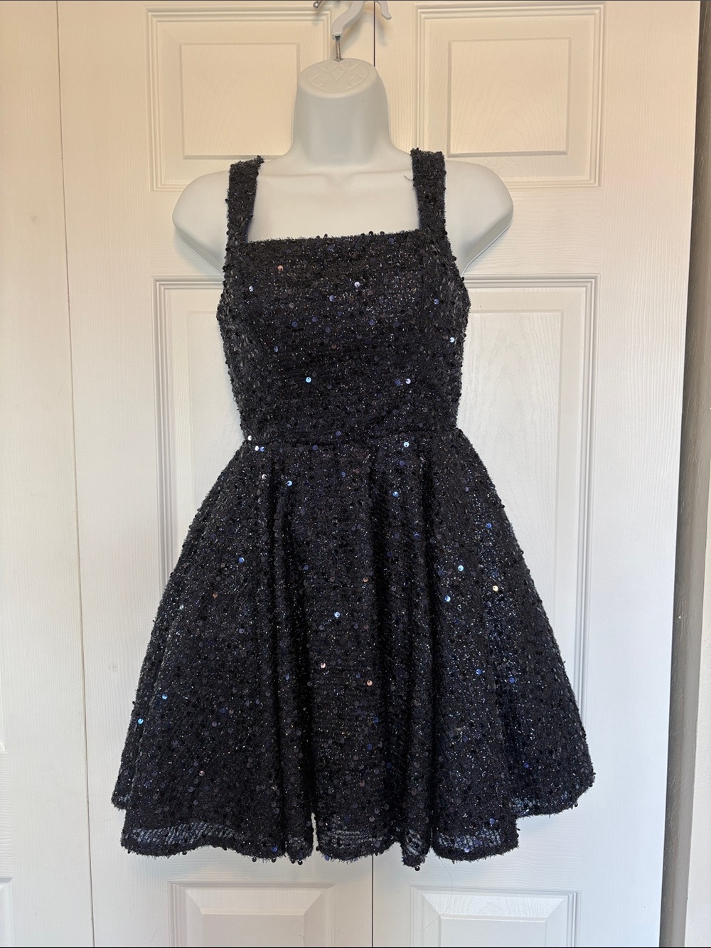 NWT Vintage Sequin Mini Party Dress - Navy/Midnight Sparkle - Size 0.